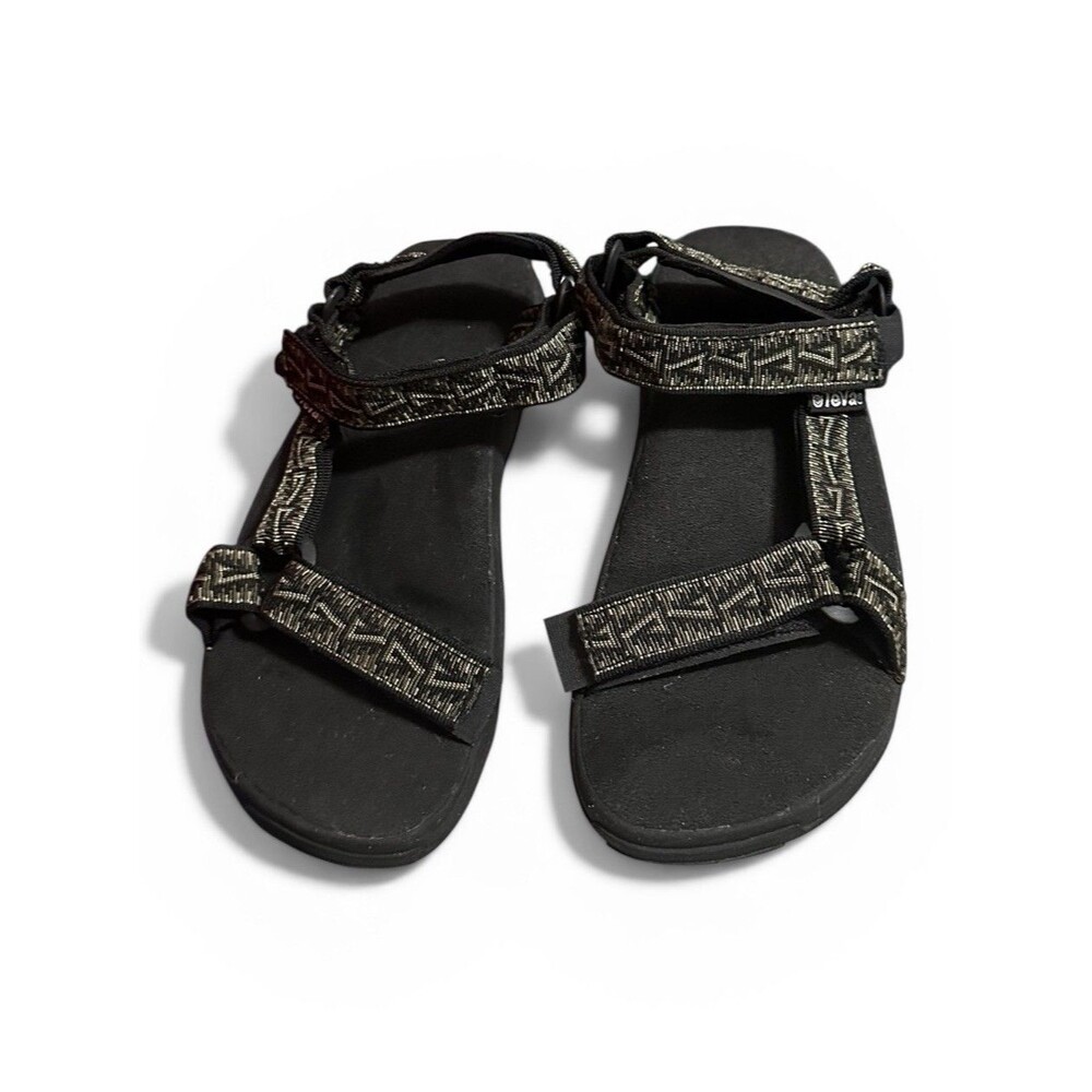 Teva Sandals Mens Size 8 Black Sport Hiking Hook Loop Outdoor Trail (Womens 9.5)